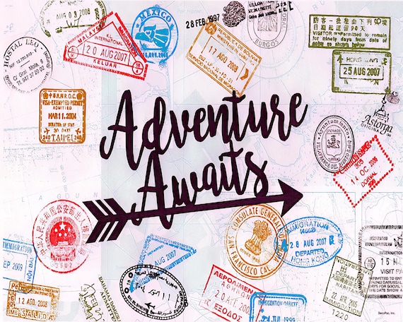 Adventure Awaits Graduation Birthday ~ Edible 2D Fondant Birthday Cake/Cupcake Topper ~ D24091