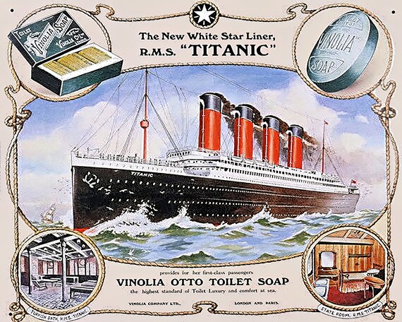 The Titanic Birthday ~ Edible 2D Fondant Birthday Cake/Cupcake Topper ~ D21938