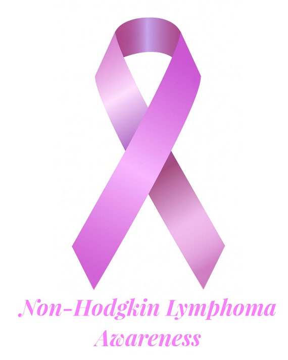 Non-Hodgkin Lymphoma Awareness Ribbon ~ Edible 2D Fondant Birthday Cake/Cupcake Topper ~ D24511