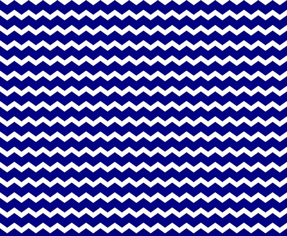Small Navy Blue - Chevron Background Birthday ~ Edible 2D Fondant Birthday Cake/Cupcake Topper ~ D10041