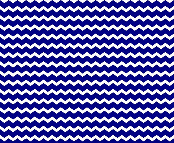 Small Navy Blue - Chevron Background Birthday ~ Edible 2D Fondant Birthday Cake/Cupcake Topper ~ D10041