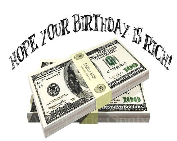 Las Vegas Happy Birthday Money Stack Edible 2D Fondant - Etsy Italia