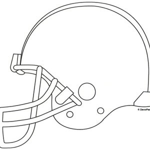 Football Helmet Birthday ~ Edible 2D Fondant Birthday Cake/Cupcake Topper ~ D983
