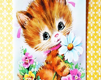 Cat- Kitten ~ Edible 2D Fondant Birthday Cake/Cupcake Topper ~ D3562