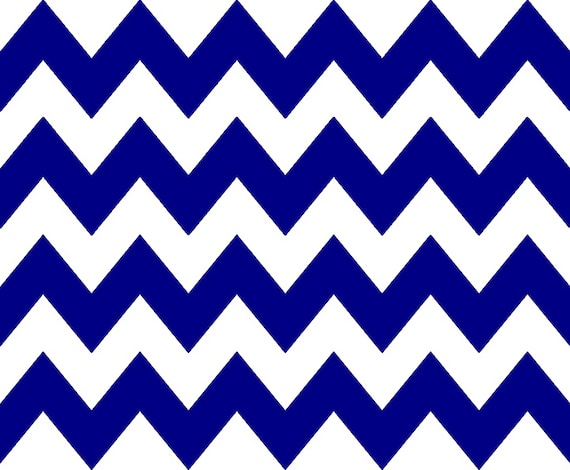 Navy Blue - Chevron Background Birthday ~ Edible 2D Fondant Birthday Cake/Cupcake Topper ~ D10011