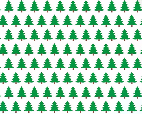 Christmas Trees Winter Birthday ~ Edible 2D Fondant Birthday Cake/Cupcake Topper ~ D24233
