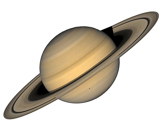 Saturn Planet Space ~ Edible 2D Fondant Birthday Cake/Cupcake Topper ~ D22584
