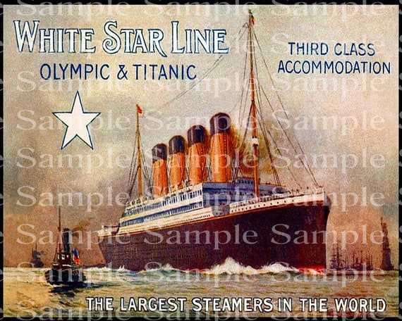 Vintage Titanic Ship Poster Birthday Edible 2d Fondant Etsy Vintage Titanic Ship Poster Birthday Edible 2d Fondant Etsy