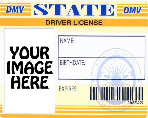 Driver's License Birthday ~ Edible 2D Fondant Birthday Photo Frame Cake/Cupcake Topper ~ D4390