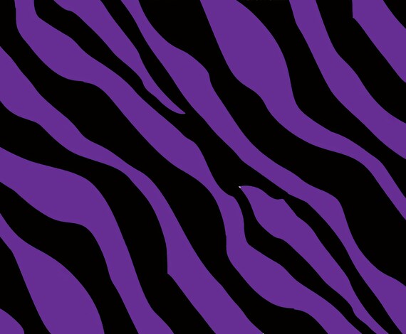 Large Purple Zebra Print - Background Birthday ~ Edible 2D Fondant Birthday Cake/Cupcake Topper ~ D10084