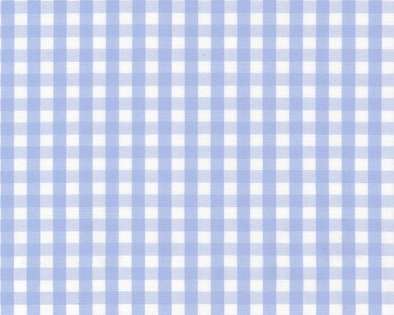 Baby Blue Gingham Checker Print Birthday - Edible 2D Fondant Cake Cupcake Topper For Birthdays and Parties! - D24406