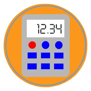 School Math Calculator ~ Edible 2D Fondant Birthday Cake/Cupcake Topper ~ D22227