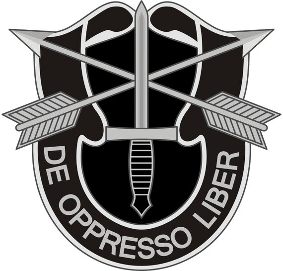 Military Special Forces Crest Birthday ~ Edible 2D Fondant Birthday Cake/Cupcake Topper ~ D21565