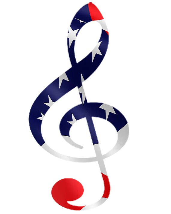 Band Music Note Patriotic  Birthday ~ Edible 2D Fondant Birthday Cake/Cupcake Topper ~ D22714