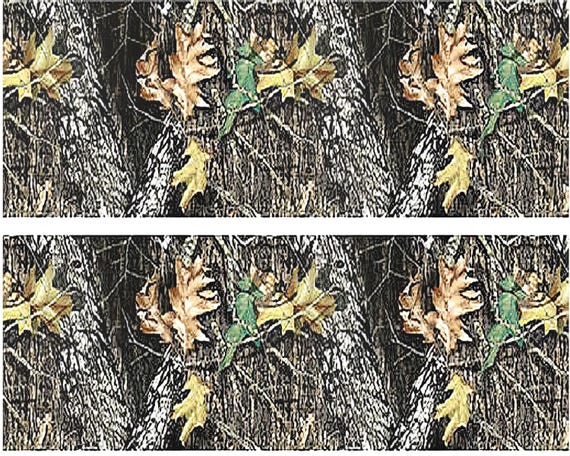 Hunting Camo Outdoors Side Strips ~ Edible 2D Fondant Birthday Cake Side Toppers ~ D30008