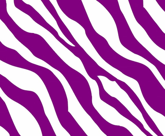 Purple Zebra Print - Background Birthday ~ Edible 2D Fondant Birthday Cake/Cupcake Topper ~ D9787