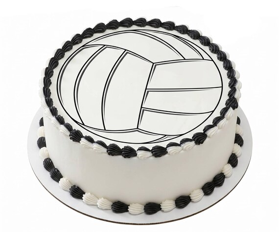 Volleyball Edible Cake Topper, Sports Team Birthday Frosting Sheet Image, Volleyball Player ~ D7659