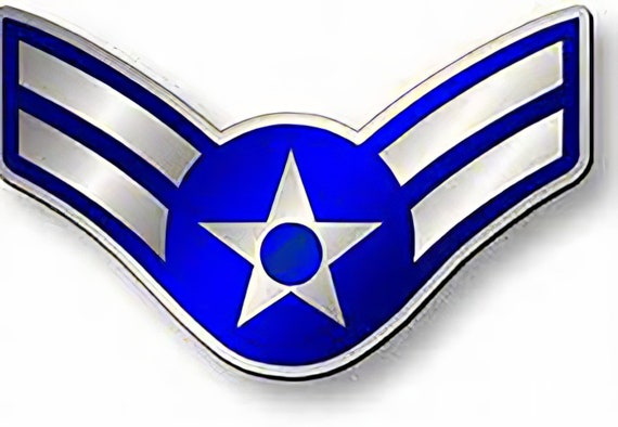 Air Force Airman 1st Class Insignia Birthday ~ Edible 2D Fondant Birthday Cake/Cupcake Topper ~ D20441