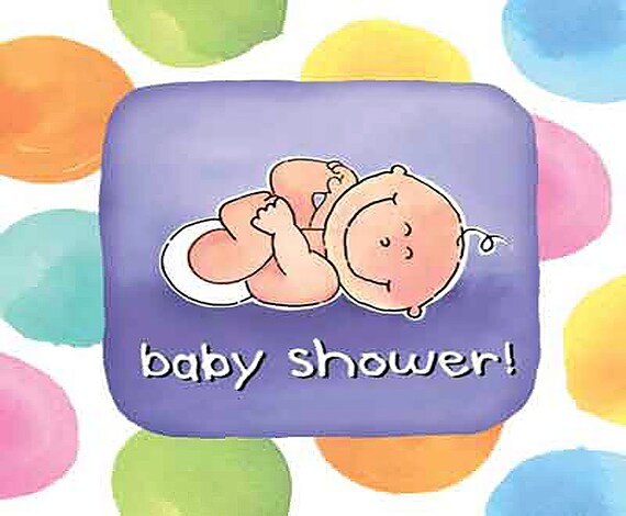 Baby Shower ~ Edible 2D Fondant Birthday Cake/Cupcake Topper ~ D9092