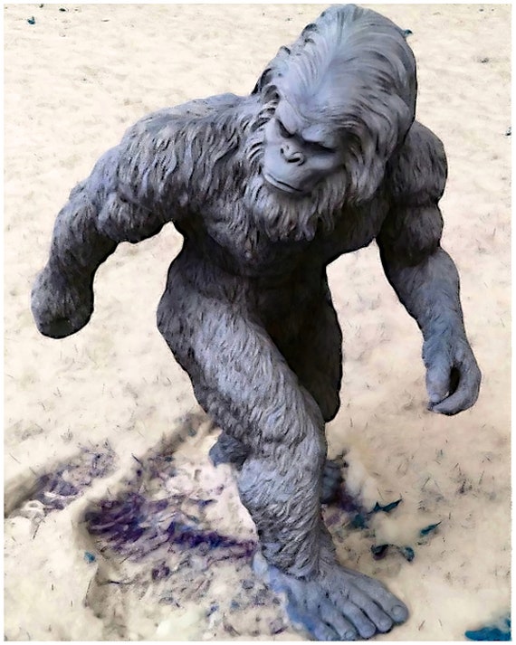 Bigfoot Yeti  Walking Birthday ~ Edible 2D Fondant Birthday Cake/Cupcake Topper ~ D22987