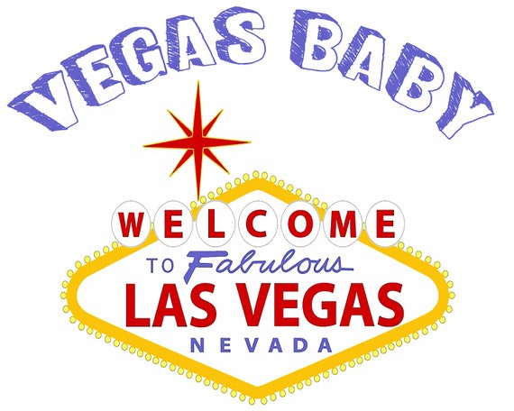 Las Vegas Sign Happy Birthday ~ Edible 2D Fondant Birthday Cake/Cupcake Topper ~ D22775