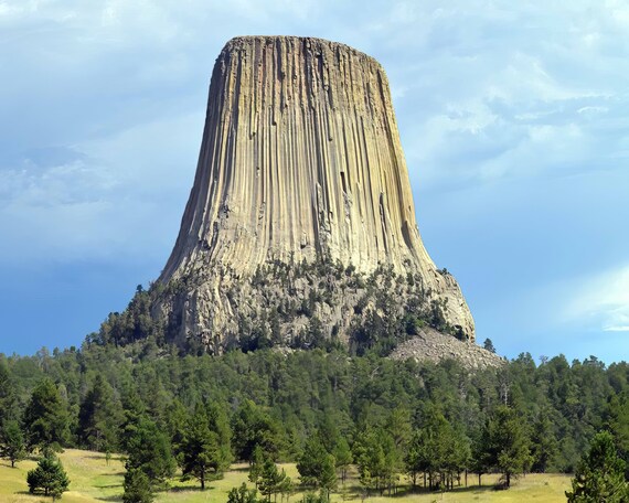 Devil's Tower Wild West Birthday ~ Edible 2D Fondant Birthday Cake/Cupcake Topper ~ D20229