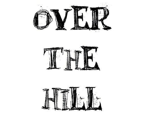 Over The Hill Birthday ~ Edible 2D Fondant Birthday Cake/Cupcake Topper ~ D21821