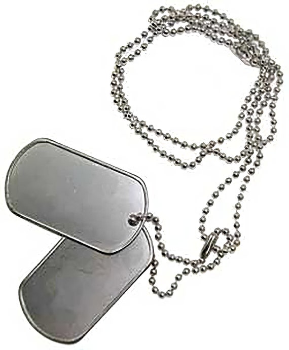Military Dog Tags Birthday ~ Edible 2D Fondant Birthday Cake/Cupcake Topper ~ D22499