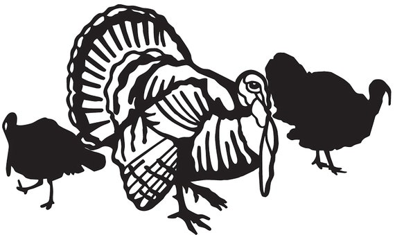 Turkey Hunting Birthday ~ Edible 2D Fondant Birthday Cake/Cupcake Topper ~ D3997
