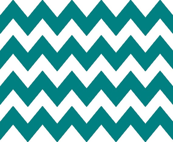 Teal - Chevron Background Birthday ~ Edible 2D Fondant Birthday Cake/Cupcake Topper ~ D9850