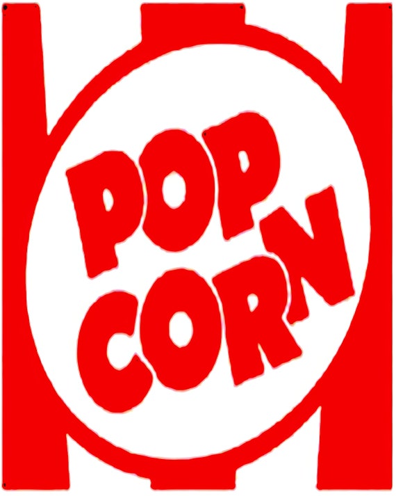 Popcorn Label Birthday ~ Edible 2D Fondant Birthday Cake/Cupcake Topper ~ D22948
