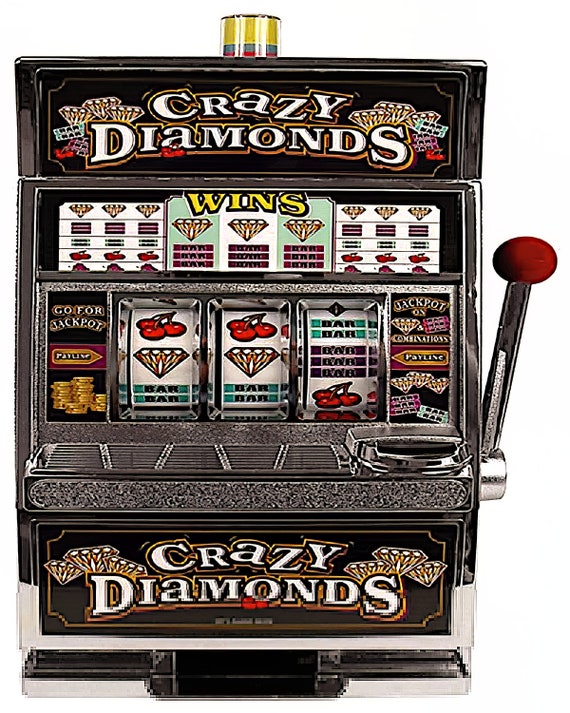 Casino Slot Machine Birthday ~ Edible 2D Fondant Birthday Cake/Cupcake Topper ~ D546