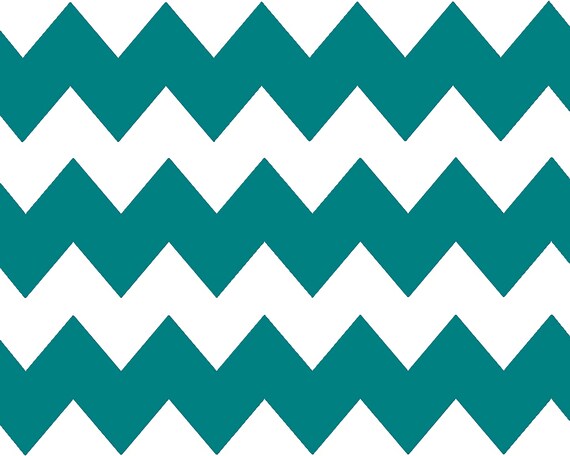 Teal Chevron Birthday ~ Edible 2D Fondant Birthday Cake/Cupcake Topper ~ D10065