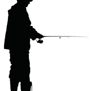 Fisherman Fishing Birthday ~ Edible 2D Fondant Birthday Cake/Cupcake Topper ~ D20531