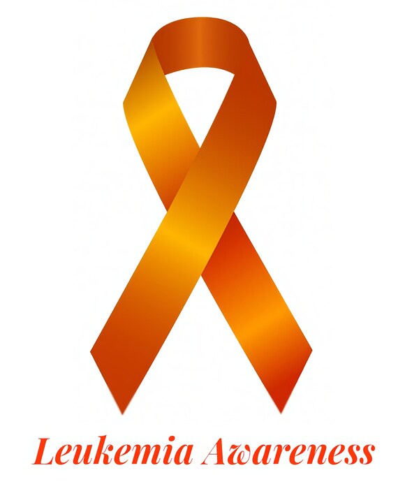 Leukemia Awareness Ribbon ~ Edible 2D Fondant Birthday Cake/Cupcake Topper ~ D24510