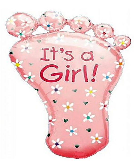 It's A Girl Baby Shower Invitation ~ Edible 2D Fondant Birthday Cake/Cupcake Topper ~ D9082