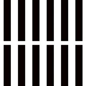 Black Stripes - Side Strips ~ Edible 2D Fondant Birthday Cake Side Toppers ~ D22412