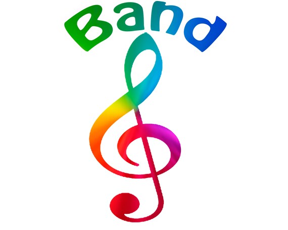 Band Music Notes Rainbow Birthday ~ Edible 2D Fondant Birthday Cake/Cupcake Topper ~ D22706