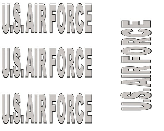 US Air Force Military Birthday ~ Edible 2D Fondant Birthday Cake/Cupcake Topper ~ D22514