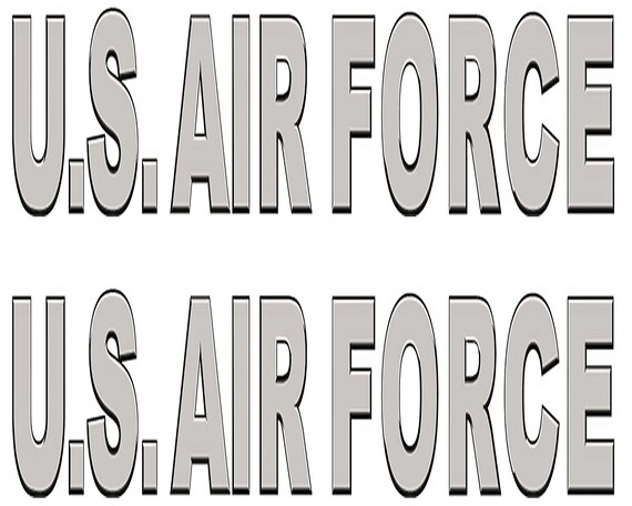 US Air Force Military Birthday ~ Edible 2D Fondant Birthday Cake/Cupcake Topper ~ D24696