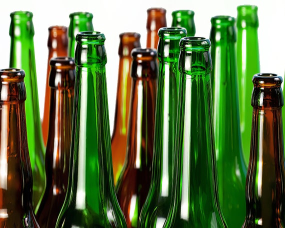Alcohol Beer Bottles ~ Edible 2D Fondant Birthday Cake/Cupcake Topper ~ D9724