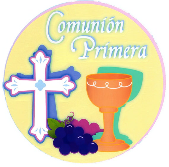 Communion Religious ~ Edible 2D Fondant Birthday Cake/Cupcake Topper ~ D3044