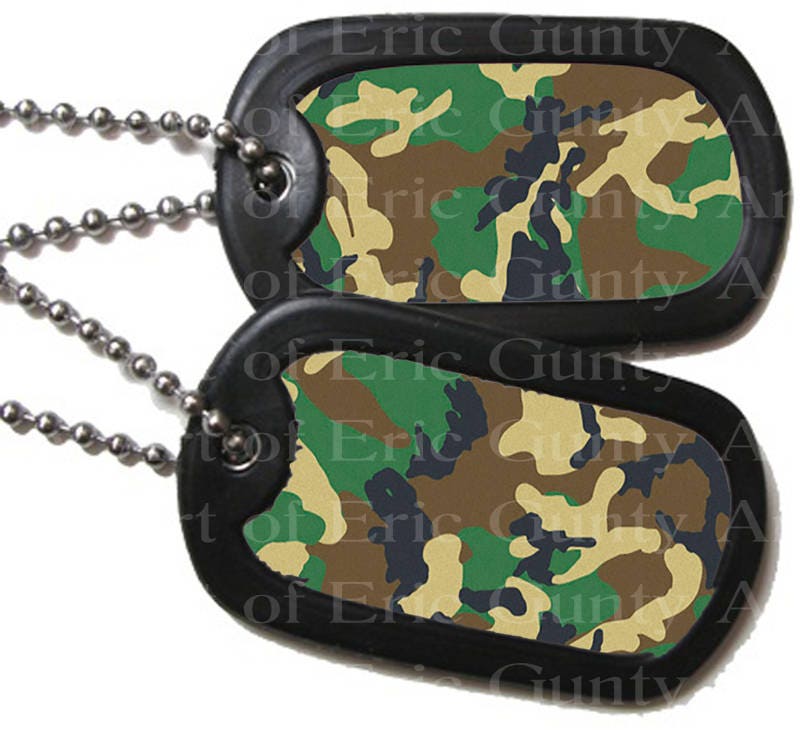 camo dog tag