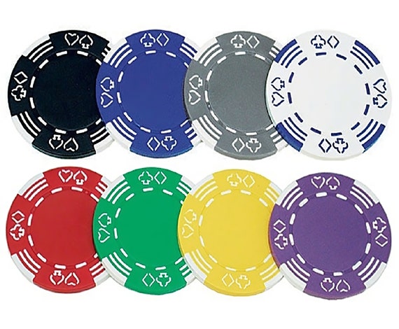 Casino Poker Chips Birthday ~ Edible 2D Fondant Birthday Cake/Cupcake Topper ~ D7333