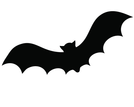Black Halloween Bat ~ Edible 2D Fondant Birthday Cake/Cupcake Topper ~ D21593