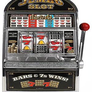 Casino Slot Machine Birthday ~ Edible 2D Fondant Birthday Cake/Cupcake Topper ~ D6424