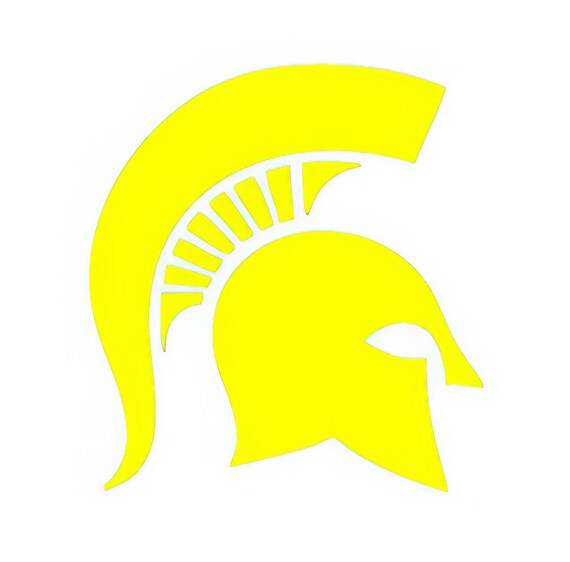 Yellow Spartan Trojan Mascot Birthday ~ Edible 2D Fondant Birthday Cake/Cupcake Topper ~ D22461