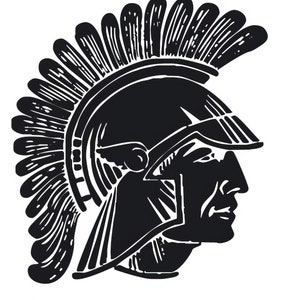 Spartan / Trojan Mascot Birthday ~ Edible 2D Fondant Birthday Cake/Cupcake Topper ~ D849