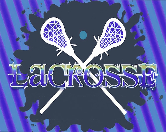 Lacrosse Birthday ~ Edible 2D Fondant Birthday Cake/Cupcake Topper ~ D22454