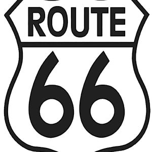 Route 66 Birthday ~ Edible 2D Fondant Birthday Cake/Cupcake Topper ~ D6484